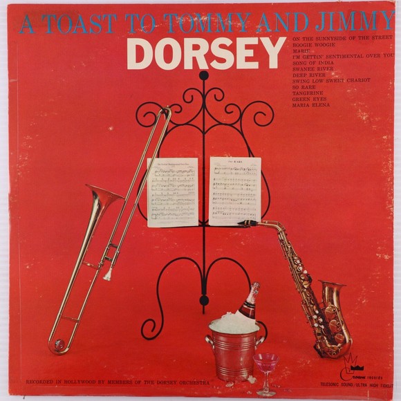 Other - A Toast To Tommy & Jimmy Dorsey Orchestra 1957 Mono Jazz Vinyl LP Record 5047